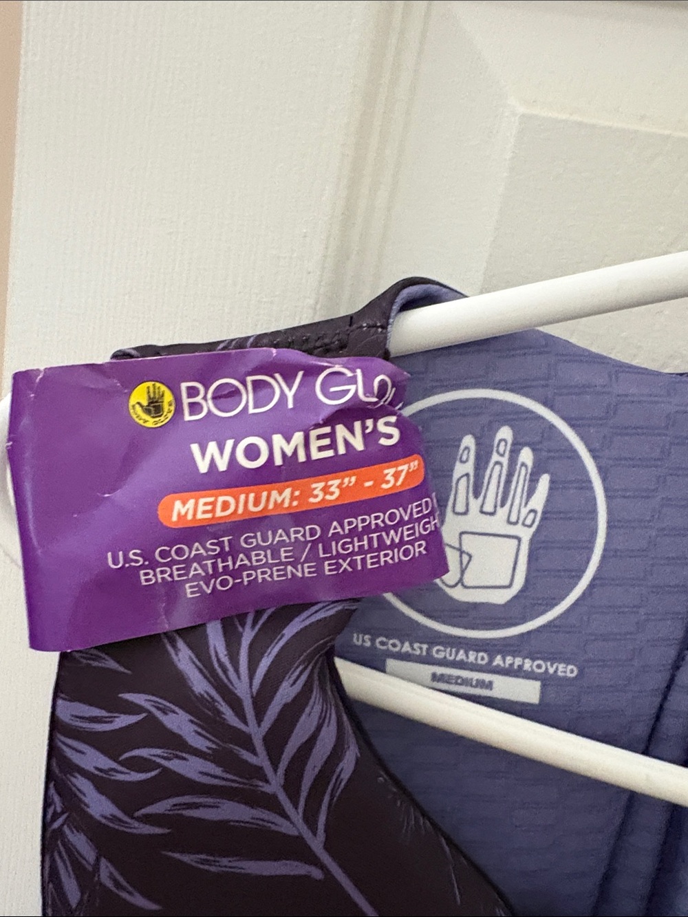 Body Glove Women's Purple Palm-Print Neoprene Life Vest - Picture 3 of 5
